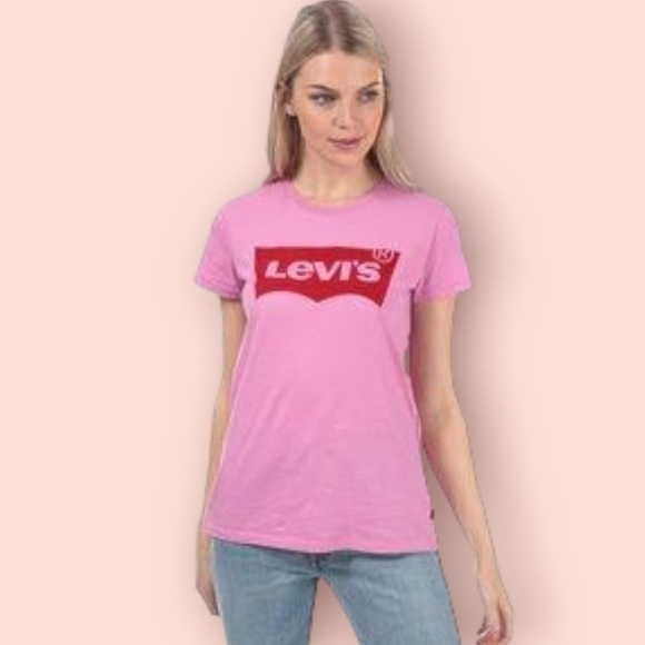 Pink Levi’s Logo Tee,  Size M - Picture 6 of 6